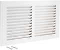 12 x 6 Inch (Duct Opening) Return Air Vent Cover for Wall or Ceiling, Solid Steel Return Air Grille, HVAC Vent Cover, White