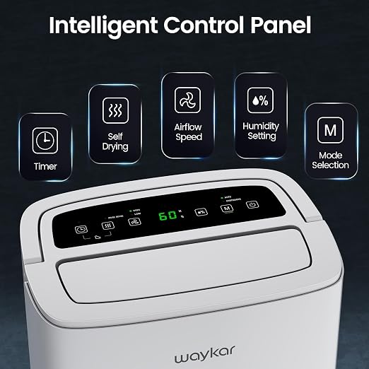 120 Pints 2025 Energy Star Home Dehumidifier for Spaces up to 6,000 Sq. Ft, Ideal for Basement, Bathroom and Large Room with