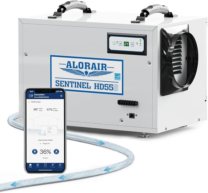 120 PPD Wi-Fi Dehumidifier for Crawl Space, Basement, and Commercial Use, 2025 Energy Star APP Control, product image