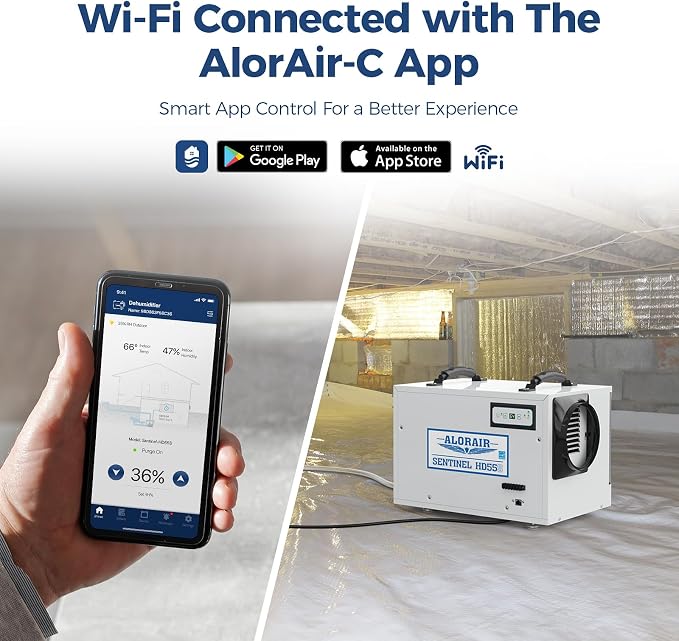 120 PPD Wi-Fi Dehumidifier for Crawl Space, Basement, and Commercial Use, 2025 Energy Star APP Control, alternate product