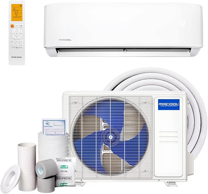 12000 BTU 230V Ductless Inverter Mini Split Air Conditioner & Heat Pump System, Advantage Series - Wall-Mounted AC Unit