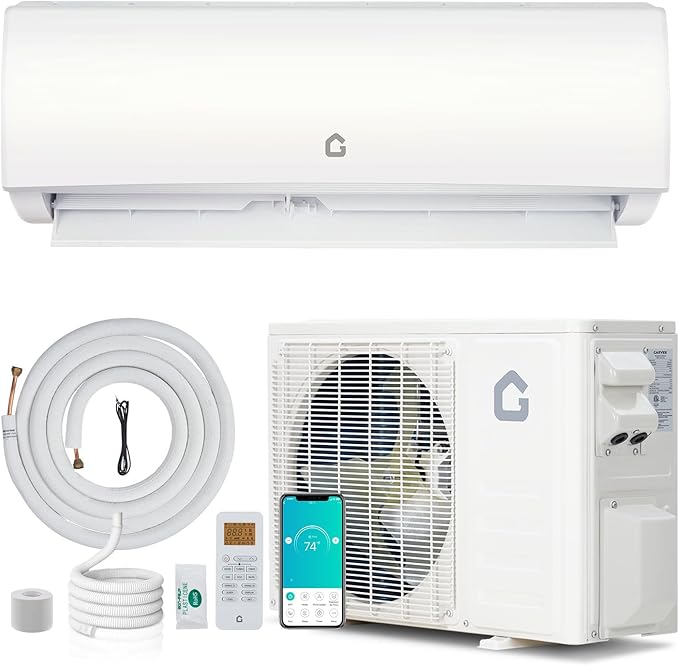 12000 BTU Mini Split AC/Heating System, 21 SEER2 115V WIFI Enabled Energy Efficient Mini Split Air Conditioner,Wall-Mounted