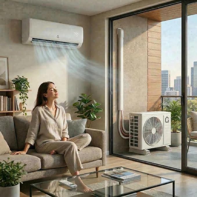 12000 BTU Mini Split AC/Heating System, 21 SEER2 Inverter Ductless Heat Pump, WiFi Wall Mount Split System Air Conditioner