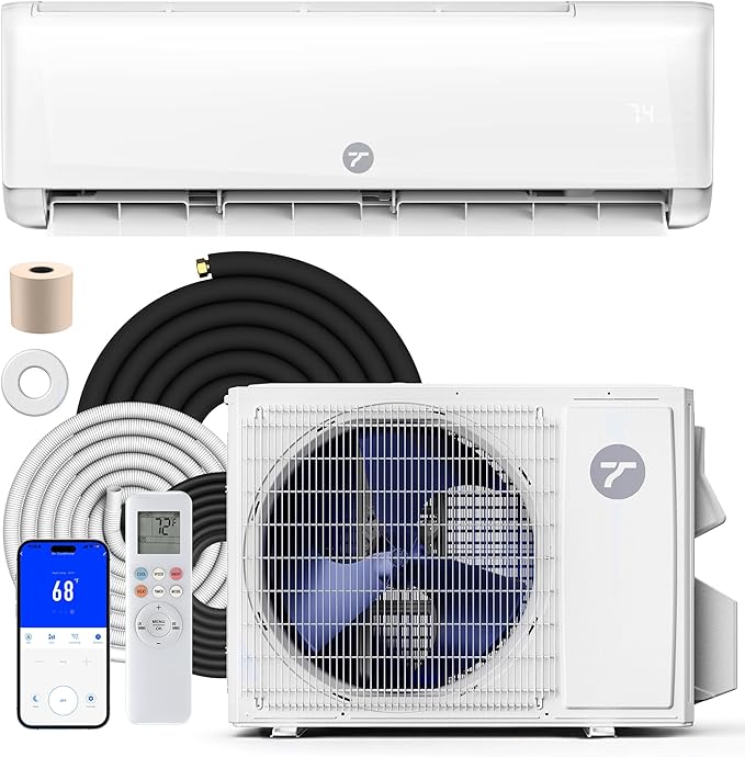 12000 BTU Mini Split Air Conditioner 230V, 20 SEER2 AC & Heat Pump, Quiet Ductless System for Up to 750 Sq.Ft, product image