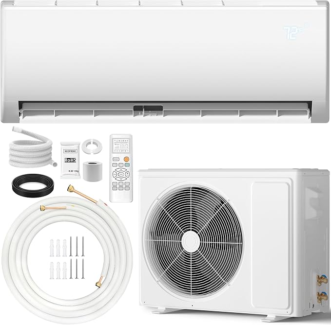 12000 BTU Mini Split Air Conditioner & Heat Pump, 230V Wall Mount Ductless Inverter AC/Heating System - 19 SEER2, Ultra