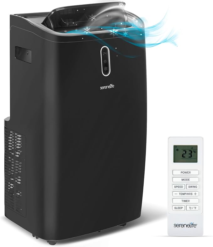 12000 BTU Portable Air Conditioner - 3-in-1 Compact Standing Air Conditioner for Room Up to 380 Sq. Ft. - Floor AC Unit with