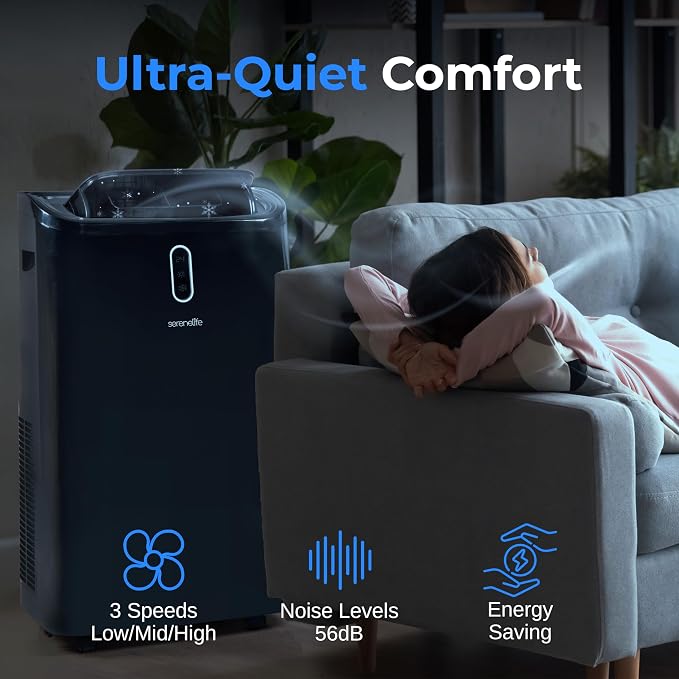 12000 BTU Portable Air Conditioner - 3-in-1 Compact Standing Air Conditioner for Room Up to 380 Sq. Ft. - Floor AC Unit with