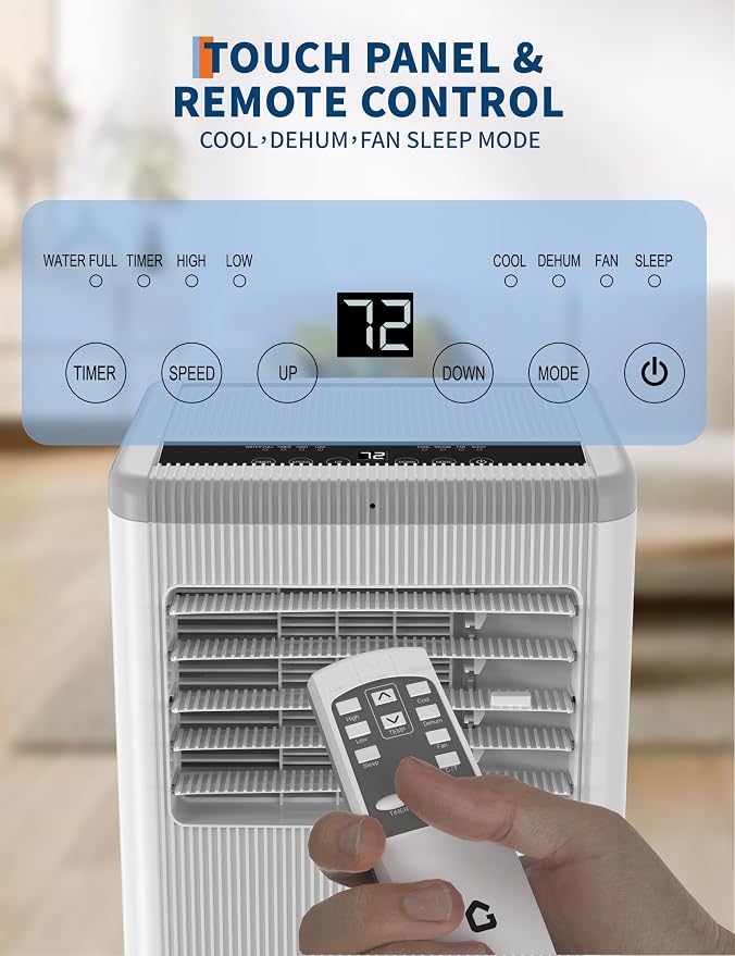 12000 BTU portable air conditioner, alternate product view 5