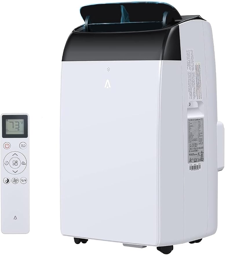 12000 BTU Portable Air Conditioner with Remote Control, 3-in-1 Free Standing Cooling Portable AC Unit with Cool/Dry/Fan Mode