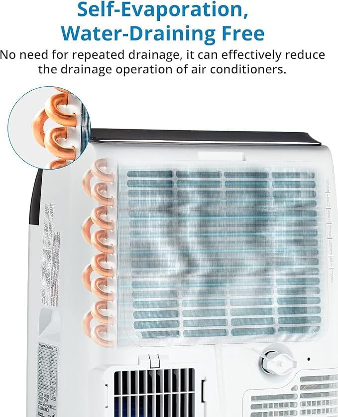 12000 BTU Portable Air Conditioner with Remote Control, 3-in-1 Free Standing Cooling Portable AC Unit with Cool/Dry/Fan Mode