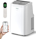 12000 BTU Portable Air Conditioners (8000 BTU SACC), AC Unit for Bedroom with Drainage-free Cooling, Fan & Dehumidifier