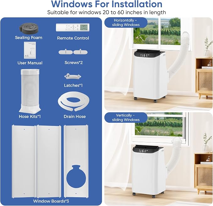 12000 BTU Portable Air Conditioners Cools Up to 500 Sq.Ft, Portable AC Unit with Cool, Dry, Fan Modes, alternate product view