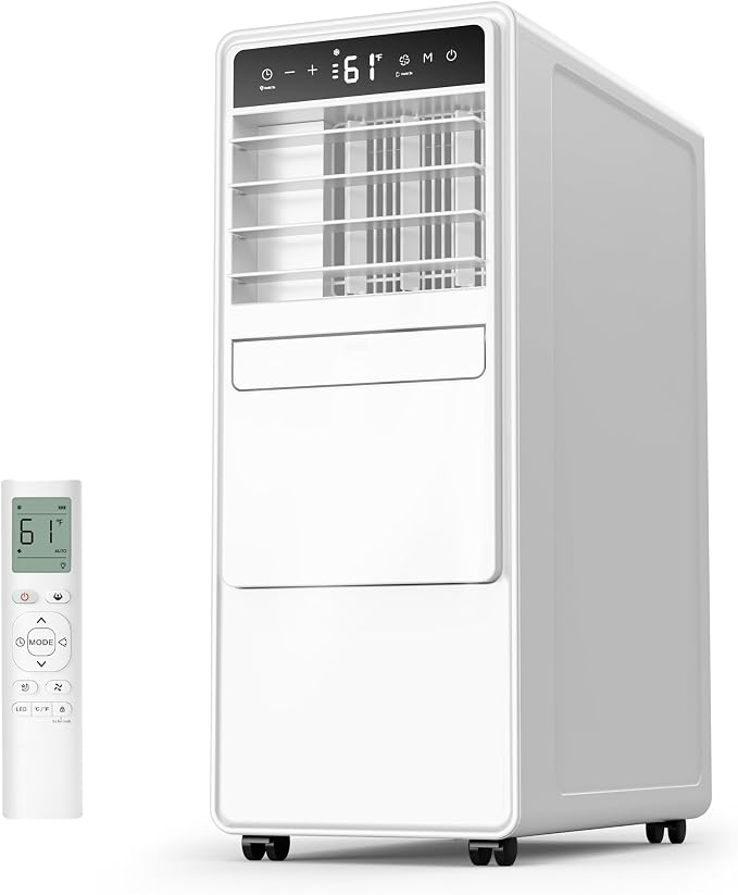 12000 BTU Portable Air Conditioners for Room up to 500 sq.ft, 3-in-1 Free Standing Quiet Portable AC Unit with Fan &