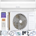 12000 BTU Smart Mini Split AC/Heat Pump, 19 SEER2 Inverter Ductless Wall Mount, 110/120V, Quiet 29dB