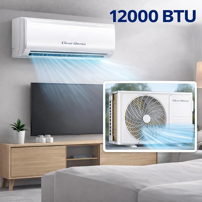 12000 BTU Smart Mini Split AC/Heat Pump, 19 SEER2 Inverter Ductless Wall Mount, 110/120V, Quiet 29dB, alternate view 7