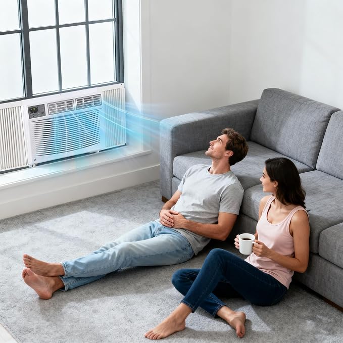 12000 Btu U-Shaped Window Air Conditioner with WiFi & App Control,Ultra Quiet, alternate product view 8