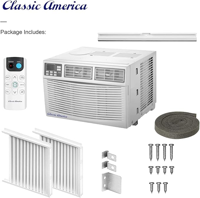 12000 BTU WiFi Enabled, Alexa Ready, Energy Savings - Window Mounted Air Conditioner Unit (10.9 CEER 120 VAC), White, Cool