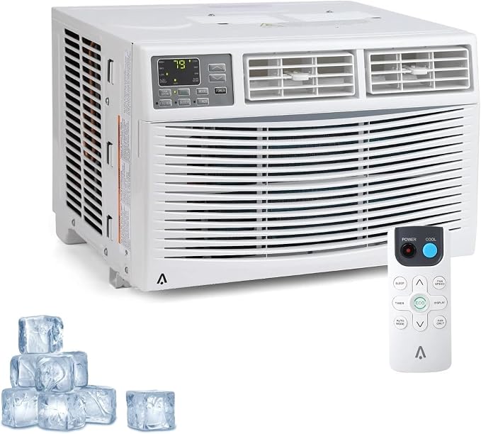 12000 BTU Window Air Conditioner - 3-in-1 Cooling, Fan & Dehumidifier, Wi-Fi & Remote, Rooms up to 750 Sq.Ft - Energy