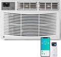 12000 BTU Window Air Conditioner with WiFi, Smart AC Window Unit Cools 550 Sq ft, Works with App & Remote, Ultra Quiet Sleep