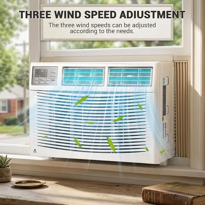 12000 BTU Window Air Conditioner with WiFi Smart Control, Cools up to 550 Sq Ft, 10.9 CEER Energy Efficient AC Unit with