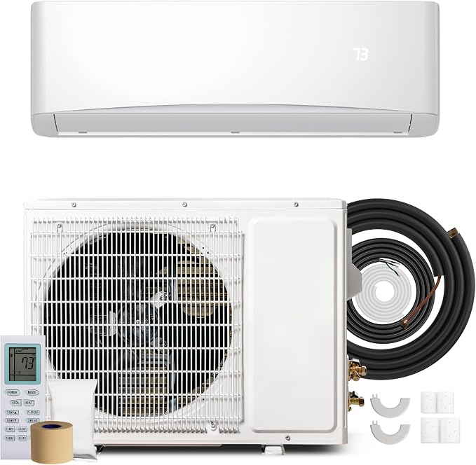12000BTU Mini Split Air Conditioner& Heater, 17 SEER2 230V Mini Spilt AC with Inverter Compressor, Covers Up to 750 Sq.