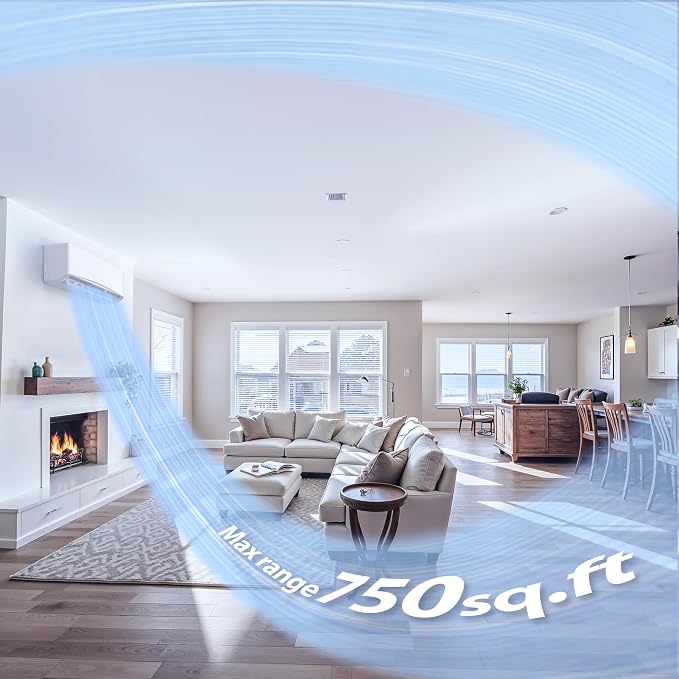 12000BTU Mini Split Air Conditioner& Heater, 17 SEER2 230V Mini Spilt AC with Inverter Compressor, Covers Up to 750 Sq.