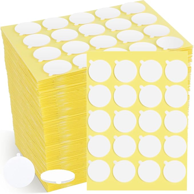 1200PCS Candle Wicks for Candle Making, Candle Wick Stickers, Heat Resistance Double-Sided Stickers with The