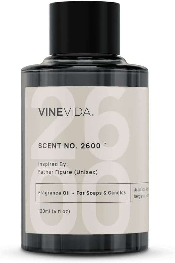 [120mL] Father Figure (Unisex) Fragrance Oil for Candle Making - Natural Candle Oil Scents - Soap Making Essential Oil - Made