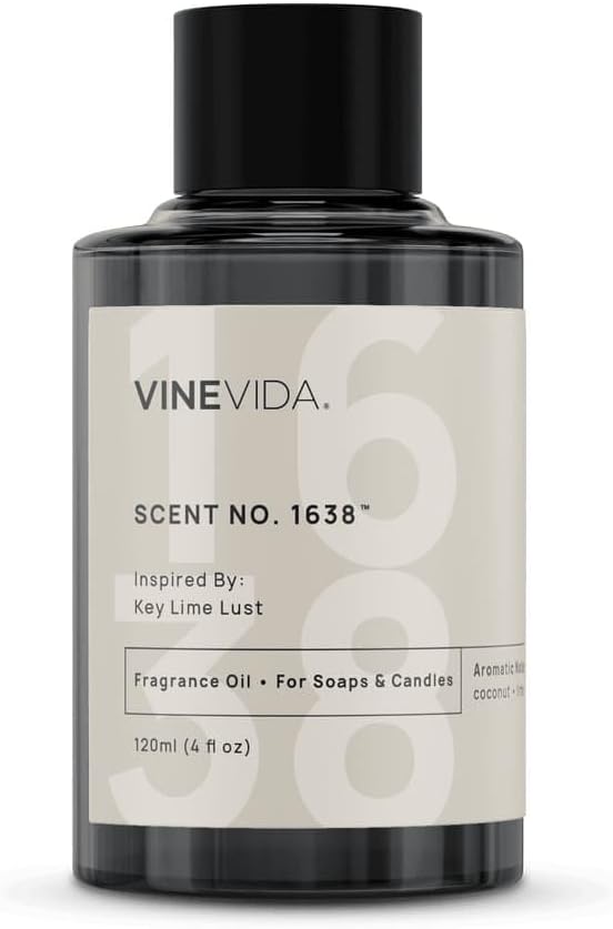 [120mL] Key Lime Lust Fragrance Oil for Candle Making - Natural Candle Oil Scents - Soap Making Essential Oil - Made in USA