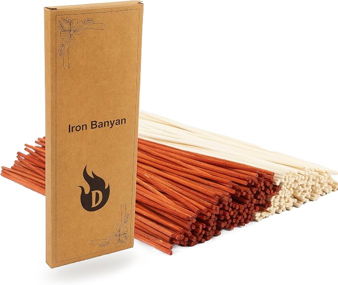 120PCS Reed Diffuser Sticks 7.5in/19CM Replacements Sticks for Home,SPA (Orange and Natural), product image