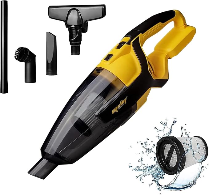 120W Cordless Handheld Vacuum Cleaner Compatible with 20v Max Battery (Tool Only) Portable for Hard Floor Carpet Car