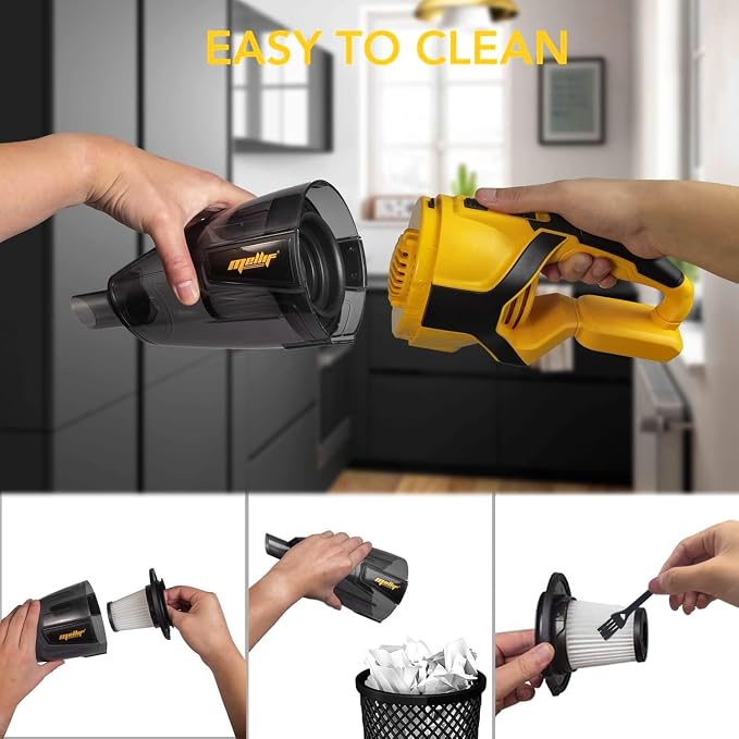 120W Cordless Handheld Vacuum Cleaner Compatible with 20v Max Battery (Tool Only) Portable for Hard Floor Carpet Car