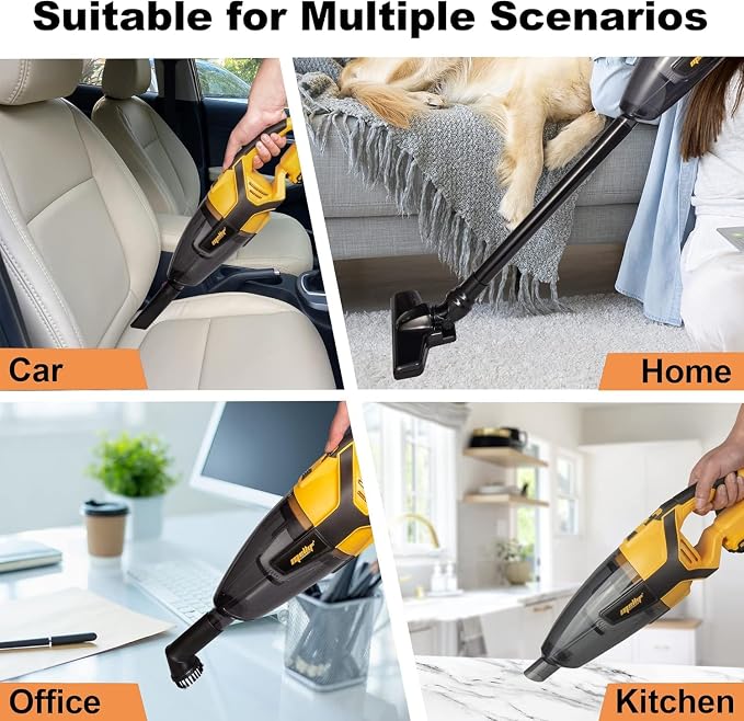 120W Cordless Handheld Vacuum Cleaner Compatible with 20v Max Battery (Tool Only) Portable for Hard Floor Carpet Car