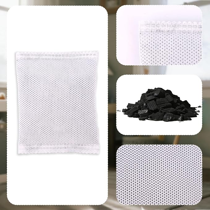 12pcs Carbon Filter Refills for Diaper Genie, Activated Charcoal Smell Absorbing Deodorizer Complete Bulk for Playtex Diaper