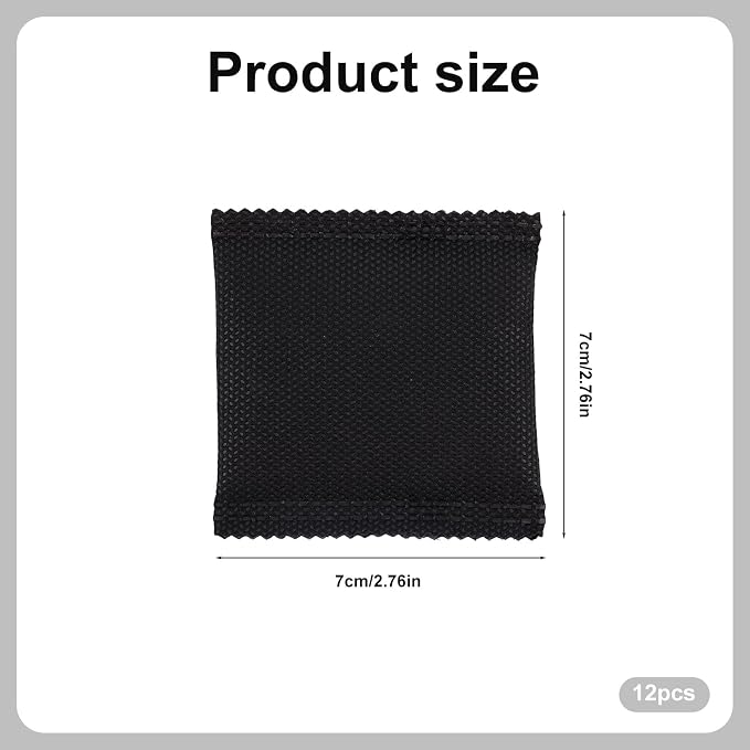 12pcs Carbon Filter Refills for Playtex, 7x7cm/2.76x2.76in Coconut Shell Activated Carbon Smell Absorbing Deodorizer for