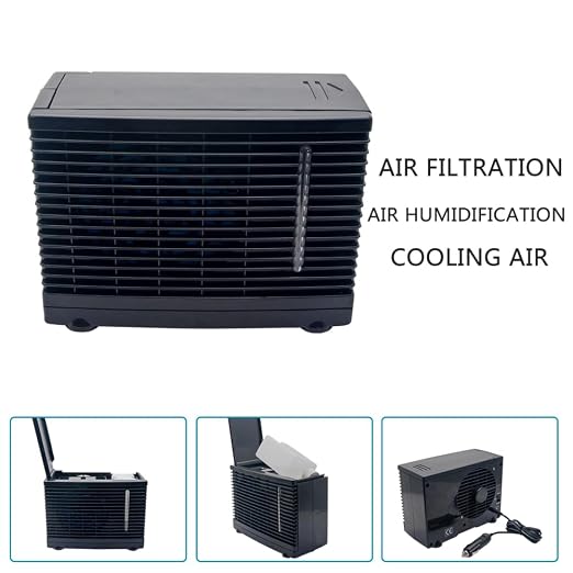 12V Car Air Conditioner Portable Car Cooling Fan That Blow Cold Air Universal for Vehicles Truck RV SUV Boat, alternate view