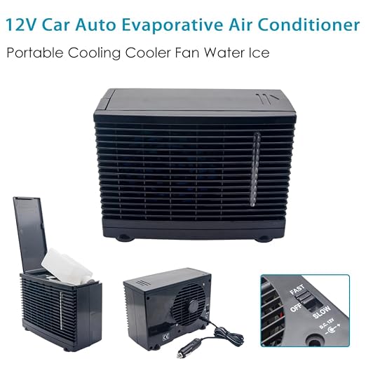 12V Car Air Conditioner Portable Car Cooling Fan That Blow Cold Air Universal for Vehicles Truck RV SUV Boat, alternate view