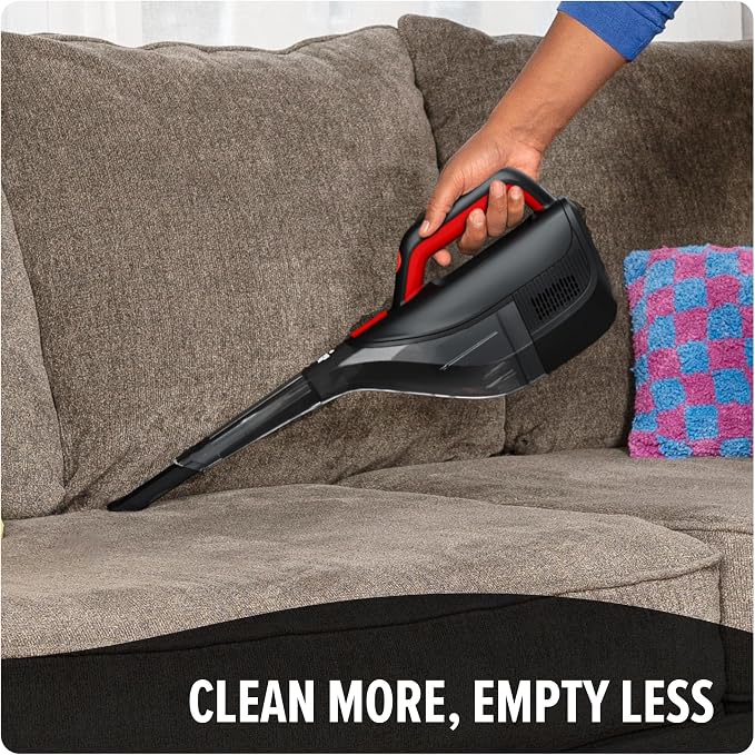 12V Whole Home Cordless Handheld Vacuum, with Multi-Surface Tool Kit, Powerful Suction and Lightweight, BD40200V, Black