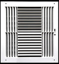 12w X 12"h Never Rust Plastic 4-Way Air Supply Register - HVAC Vent Duct Grille - Off White, product image