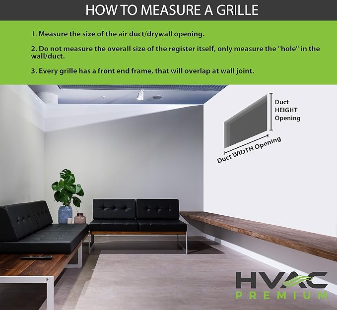 12w X 12"h Never Rust Plastic 4-Way Air Supply Register - HVAC Vent Duct Grille - Off White, alternate product view 3