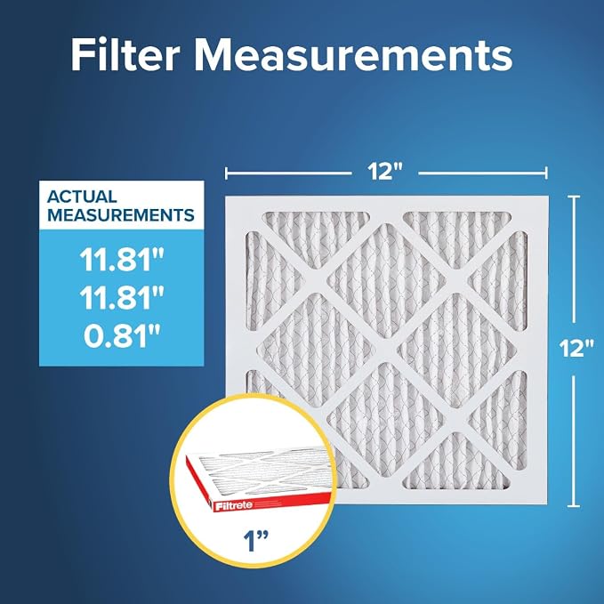 12x12x1 AC Furnace Air Filter, MERV 11, MPR 1000, Micro Allergen Defense, alternate product view 2