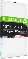 12x12x1 Air filter, Washable and Reusable Air Filter 12x12x1 for AC HVAC Furnace, product image