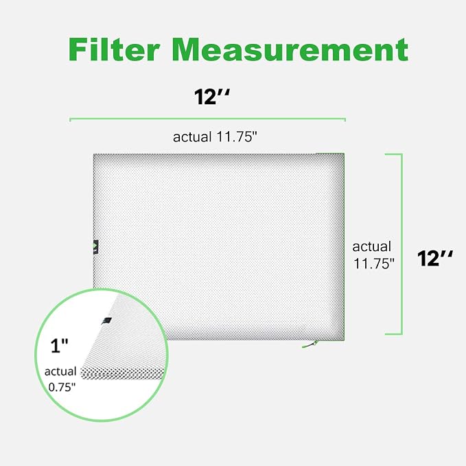 12x12x1 Air filter, Washable and Reusable Air Filter 12x12x1 for AC HVAC Furnace, alternate product view 6