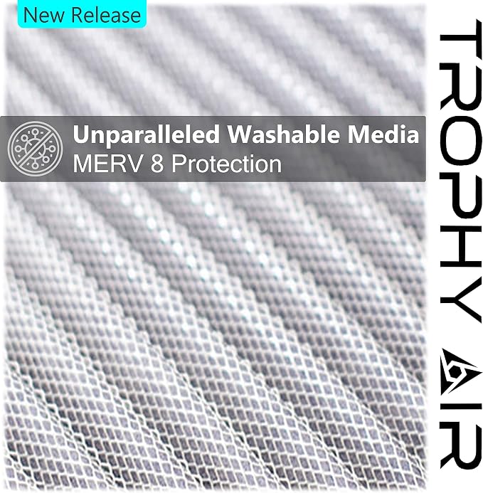 12x12x1 | | Merv 8 | Washable Furnace Filter | Lifetime HVAC & Furnace Air Filter | Washable Electrostatic | High Dust