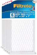 12x20x1 AC Furnace Air Filter, MERV 13, MPR 1900, Allergen, Bacteria & Virus Filter, product image