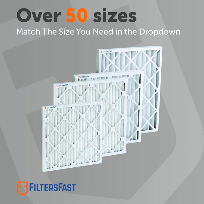 12x20x1 Air Filter Merv 13, 1" AC Furnace Air Filters, Made in the USA, Actual Size: 11.75" x 19.75" x 0.75”, 6 Pack