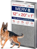 12x20x1 Electrostatic Air Filter, MERV 8, Washable, Reusable Furnace AC/HVAC Filter, Energy Saving, Easy to Clean, product