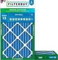 12x20x2 Air Filter MERV 13 Optimal Smoke & Allergy Defense (2-Pack), Electrostatic Pleated HVAC AC Furnace Filters