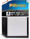 12x24x1 AC Furnace Air Filter, MERV 14, MPR 2500, High Performance Premium Allergen, Ultrafine Particles, product image