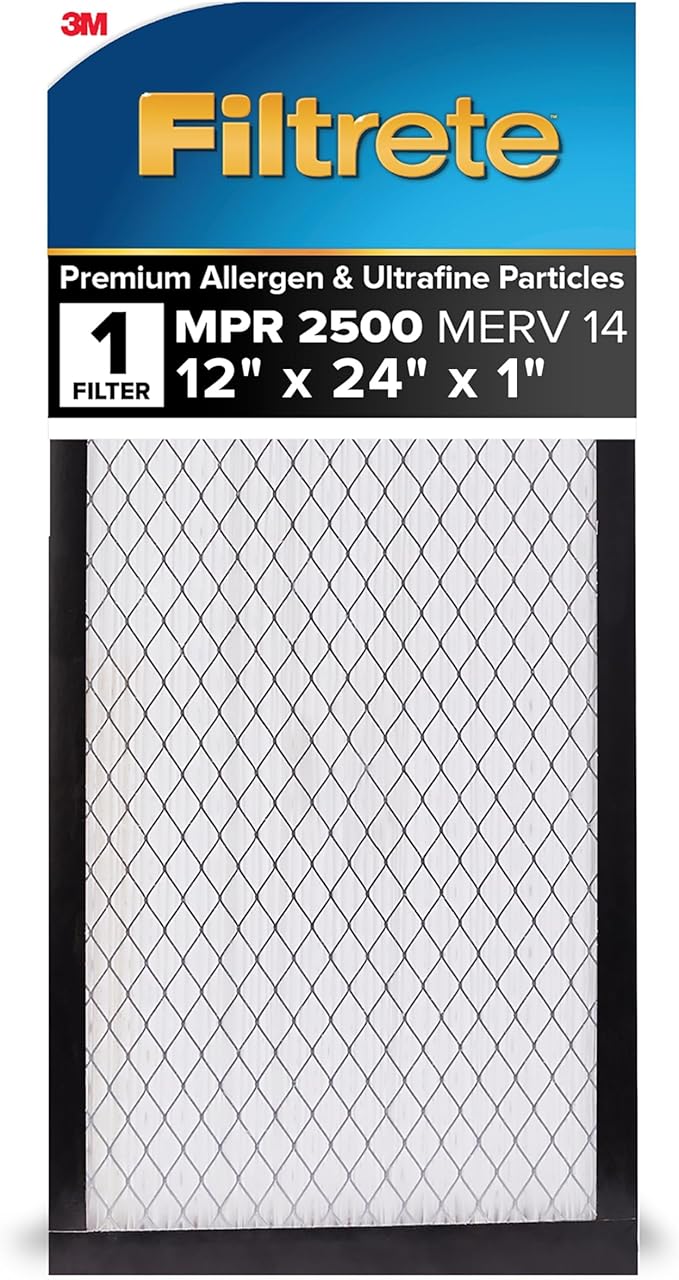 12x24x1 AC Furnace Air Filter, MERV 14, MPR 2500, High Performance Premium Allergen, Ultrafine Particles, alternate product